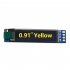 0 91 Inch Oled Lcd Display Iic Three color Display Module Compatible with 3 3v 5v Yellow