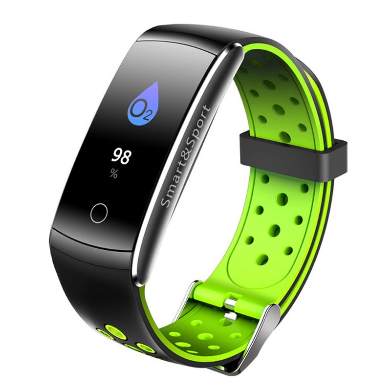 0.96 Inch IPS LCD Screen Smart Watch Blood Pressure Heart Rate Monitor Sports Fitness Tracker green