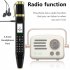 0 96 inch BM111 Mini Phone Pen Fan 3 in 1 Phone MTK6261 32Mb RAM 32Mb ROM 1800mah Battery Dual Card Mobile Phone Black