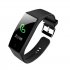0 96 inch IPS Color Screen IP67 Waterproof Hearte Rate Blood Pressure Monitor Fitness Tracker Wristband Bracelet black