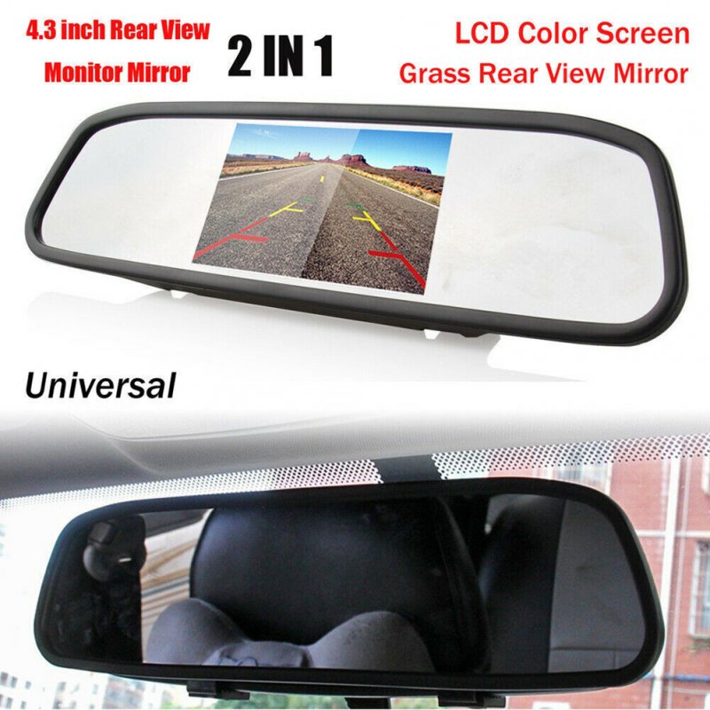 Wireless Backup Camera Kit 4.3 inch Tft Lcd Rear View Mirror Monitor Waterproof Night Vision Back up Camera Kit 