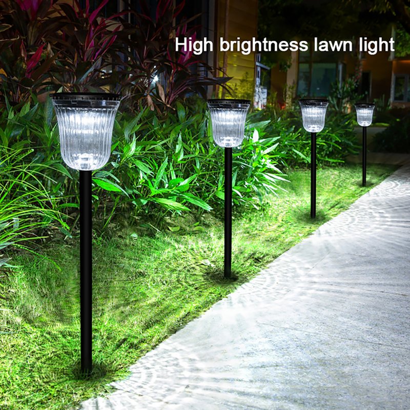Outdoor LED Solar Light Ip65 Waterproof 2 Lighting Modes 200LM Ultra Bright Stake Lights For Garden Yard Lawn Backyard Porch Decor 