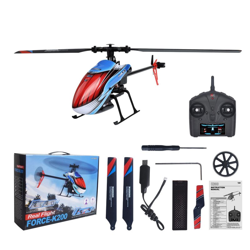 WLtoys XK K200 2.4g RC Helicopter 4ch Optical Flow Positioning Air Pressure Fixed Height RC Airplane Toys