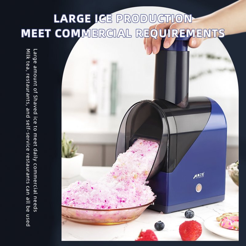 Multifunctional Ice Crusher USB Rechargeable Double Blade Electric Ice Maker Home Mini Ice Shavers Chopper 