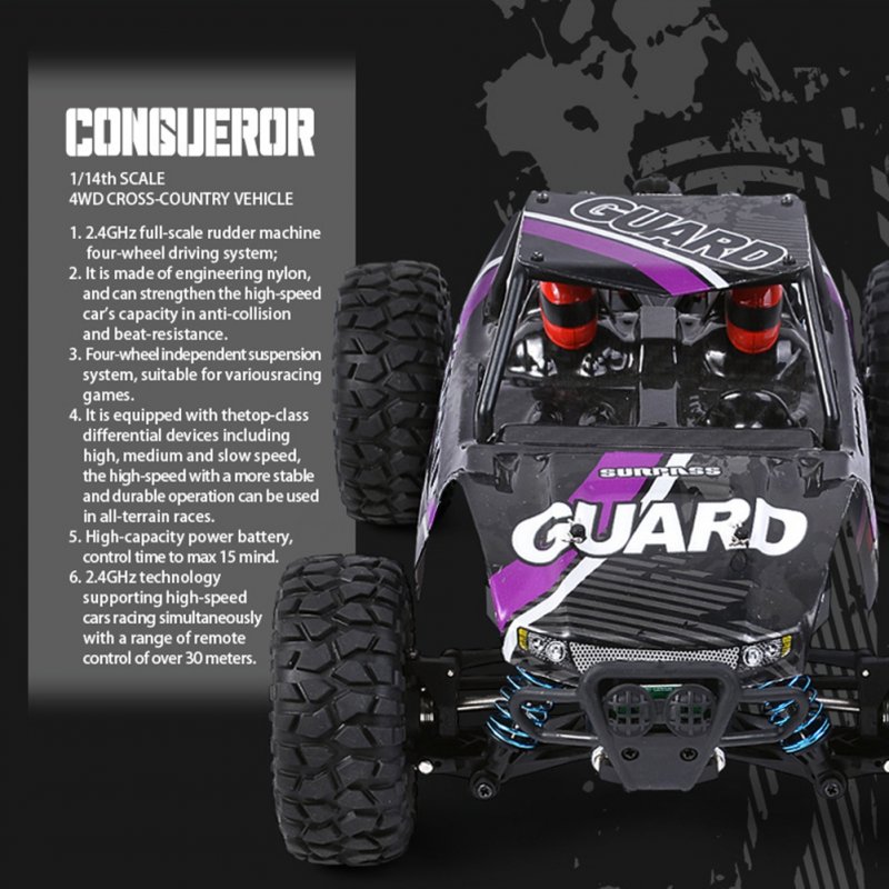 BG1520 1:14 2.4ghz Remote Control Car 4wd High Speed 22km/H Racing Car Electric Off-Road Vehicle Toys 