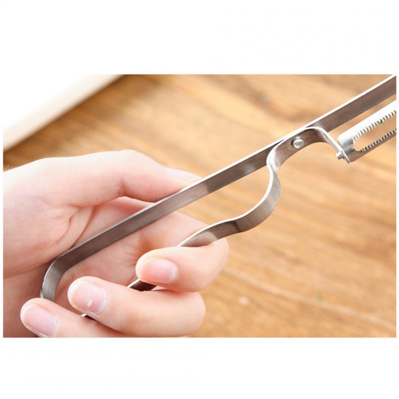 Stainless  Steel  Fruit  Peeler Silver Creative Vegetable Peelers Kitchen Accessories Silver