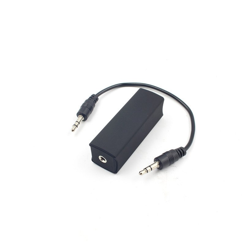 Ground Loop Noise Isolator for Home Stereo Car Audio System with 3.5mm Audio Cable 