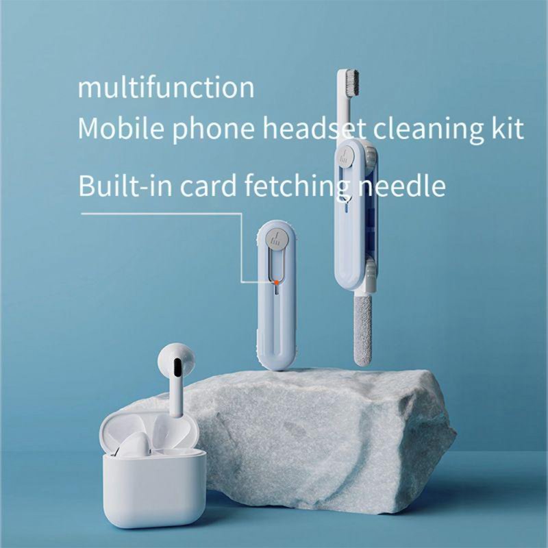 Earphones Cleaning Kit Phone Cleaner Kit With Brush Cleaning Cotton Head Electronic Cleaner Portable Laptop Cleaning Kit 