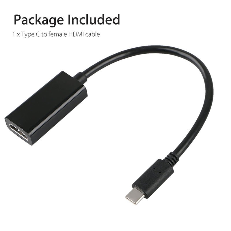 USB-C Type-C to HDMI HDTV Adapter Cable for Samsung S9 S8 Note 8 MacBook