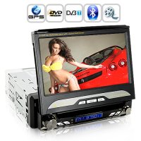 King Viper In Dash Car DVD (1DIN GPS Swivel Detach HD Screen DVBT)