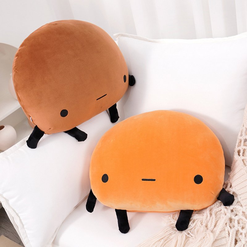 Hand Warmer Plush  Pillow  Toys Cute Potato-shaped Soft Comfortable Sofa Cushion Practical New Years Birthday Gifts For Men Women Light Brown_35cm (with hand warmer)