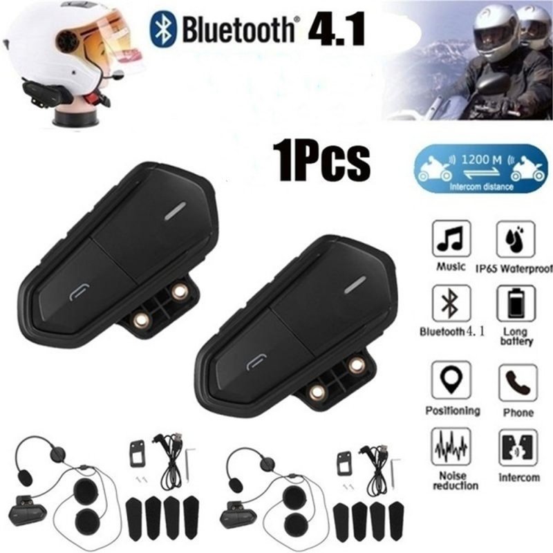 Motorcycle Bluetooth Helmet Headset Fm Radio High Fidelity Low Energy Headset Bluetooth Headset 