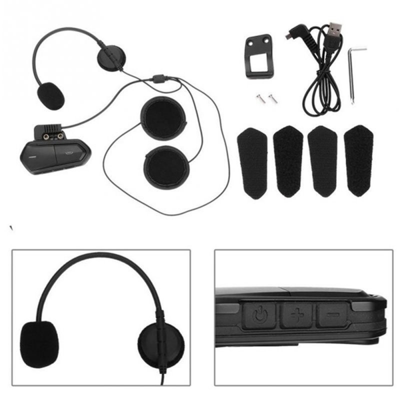 Motorcycle Bluetooth Helmet Headset Fm Radio High Fidelity Low Energy Headset Bluetooth Headset 