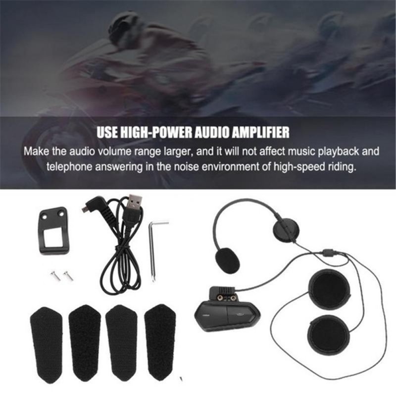 Motorcycle Bluetooth Helmet Headset Fm Radio High Fidelity Low Energy Headset Bluetooth Headset 