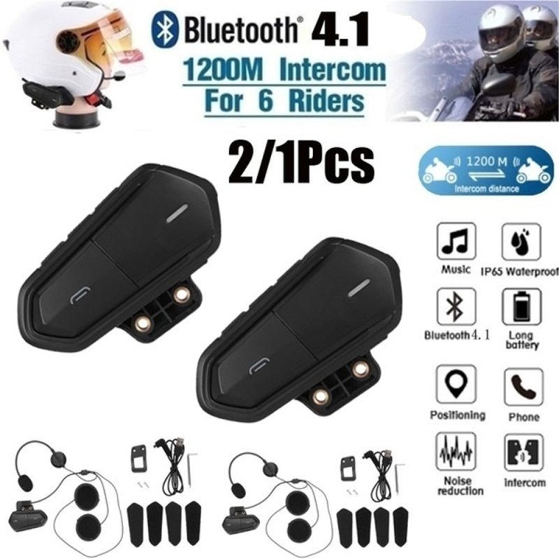 Motorcycle Bluetooth Helmet Headset Fm Radio High Fidelity Low Energy Headset Bluetooth Headset 