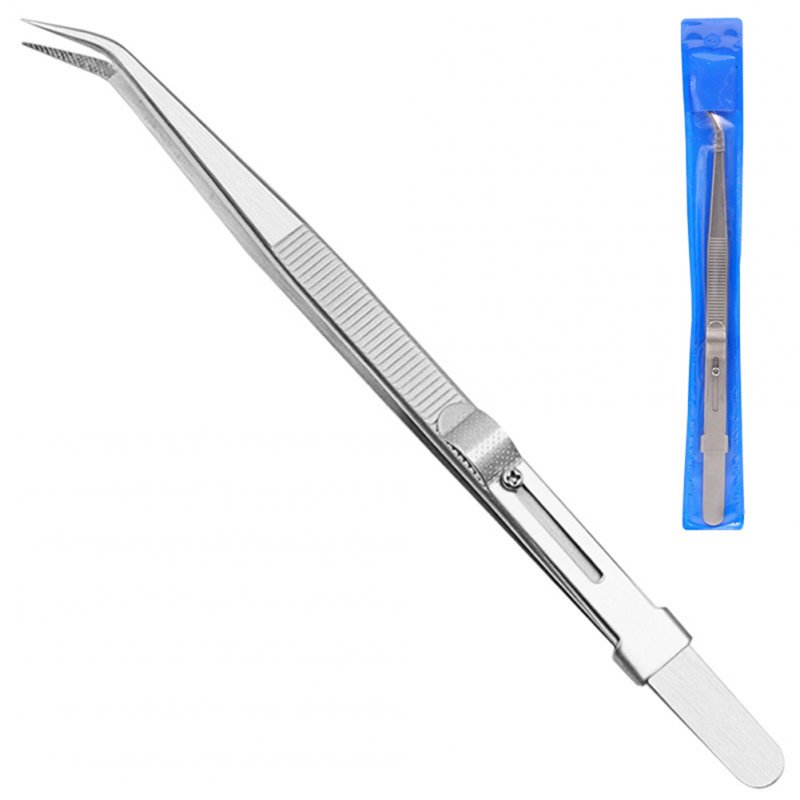 Jewelry Tweezers Professional Slotted Stainless Steel Tweezers Multipurpose Tweezers for Diy Diamond Gem Jewelry 