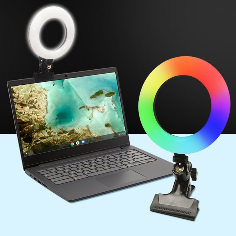 Color Selfie Light Ring USB Powered Light Video Conference Portable 16CM Fill Light For Mobile Phone Tablet Laptop Camera 