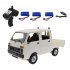 1 10 Full Scale Remote Control Car Toys Rear Drive Double Row Cargo Vehicle RC Car Toys Collection D 32 Blue 3 Batteries