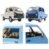 1 10 Full Scale Remote Control Car Toys Rear Drive Double Row Cargo Vehicle RC Car Toys Collection D 32 Blue 2 Batteries
