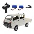 1 10 Full Scale Remote Control Car Toys Rear Drive Double Row Cargo Vehicle RC Car Toys D 32 White 2 Batteries