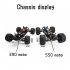 1 10 Full Scale Remote Control Car Four wheel Drive High speed Big foot Remote Control Off road Car Toys Blue  550 motor 