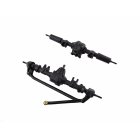 1/10 RC Car Front & Rear Bridge Axle Shaft Transmission Bridge with Differential for SCX10 SCX10 II 90046 90047 313mm 12.3in Wheelbase Assembled Frame Chassis With differential_Front and rear axles