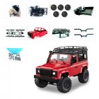 1:12 2.4G Remote Control High Speed Off Road Truck Vehicle Toy RC Rock Crawler Buggy Climbing Car for PICKCAR D90 Kid Boy Toys KIT red without remote control, battery, charger
