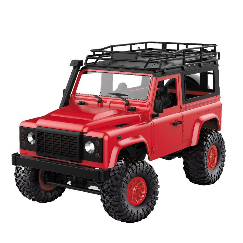 1:12 2.4G Remote Control High Speed Off Road Truck Vehicle Toy RC Rock Crawler Buggy Climbing Car for PICKCAR D90 Kid Boy Toys KIT red without remote control, battery, charger