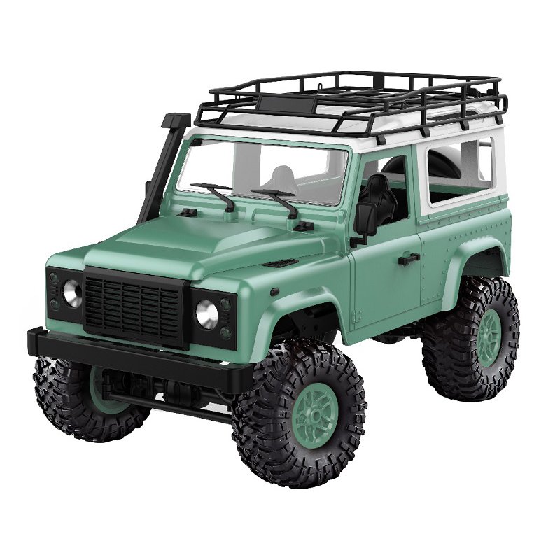 1:12 2.4G Remote Control High Speed Off Road Truck Vehicle Toy RC Rock Crawler Buggy Climbing Car for PICKCAR D90 Kid Boy Toys KIT green without remote control, battery, charger