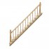 1 12 Dollhouse Pre Assembled Staircase Wooden Stair Stringer Step with Left Handrail