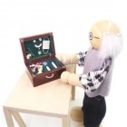 1 12 Funny Dollhouse Miniature Wood Medical Aid Tool Box for Doctor Doll Hospital Decoor