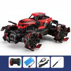 1:12 Remote Control Stunt Car Four-wheel Drive Climbing Off-road Vehicle Children Rc Speed Car Toys For Kids Red 3 batteries