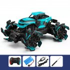 1:12 Remote Control Stunt Car Four-wheel Drive Climbing Off-road Vehicle Children Rc Speed Car Toys For Kids Blue 3 batteries