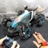 1 14 2 4G RC Stunt Car Gesture Sensing Spray Drift Car 4WD 8CH High Speed with Light Music Play Time 20 Minutes Grey 1 14