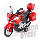 1:14 Alloy Motorcycle Model Simulation Pull-back Diecast Motorcycle With Figure Doll