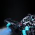 1 14 Formula Remote Control Car Toys 2 4G 4wd Stunt Drift RC Car with Light Spray Blue a