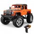 1 14 Pickup Truck Four wheel Drive Remote Control Car Charging Off road Vehicle Boy Children Toy Car With Front Rear Dual Motors   Orange 