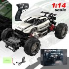 1:14 Remote Control Car Off-road Climbing High Speed Alloy Vehicle Drift Racing Rc Car Toy Gifts For Children White 1 battery