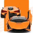 1:14 Scale Sian FKP37 Remote Control Car Usb Charging Children Rc Sports Car Model Toy For Boys Holiday Gifts Orange 1:14