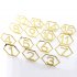 1 15 Hexagon Table Number Signs Acrylic Mirror Number Symbols for Wedding Party Decoration Gold