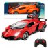 1 16 2 4G RC Car 4CH Rechargeable Dual Motor Remote Control Sports Cars With Light For Boys Girls Gifts orange color 1 16