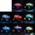 1 16 2 4G RC Stunt Car Shark Head Gyroscope Upright 360 Degree Rotation Remote Control Car with Music Light F161 Yellow