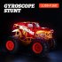 1 16 2 4G RC Stunt Car Shark Head Gyroscope Upright 360 Degree Rotation Remote Control Car with Music Light F161 Yellow