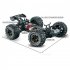 1 16 2 4GHZ Remote Control Car 4WD 45km h High Speed Off road Vehicle Rechargeable Electric Car Model Toys Red