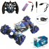 1 16 2 4g Remote Control Car with Music Light 4wd Gesture Induction Stunt Twist Drift Rc Car for Boys Gifts Blue
