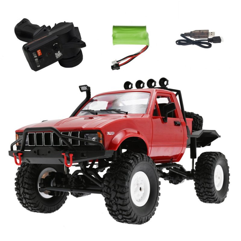 1:16 2.4g Remote Control Car 1/16 Wpl C14 Semi-truck 4wd Climbing Car Toy