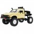 1 16 2 4g Remote Control Car 1 16 Wpl C14 Semi truck 4wd Climbing Car Toys 1 Battery Red