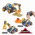 1 16 3 in 1 Remote Control Excavator Bulldozer Excavator Stunt Engineering Vehicle Model Toys for Birthday Gifts
