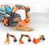 1 16 3 in 1 Remote Control Excavator Bulldozer Excavator Stunt Engineering Vehicle Model Toys for Birthday Gifts