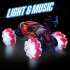 1 16 4WD RC Stunt Car Watch Control Deformable Gesture Induction with LED Light Electric Transform Drift Toy red